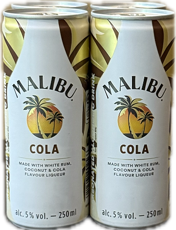 Malibu & cola 4-pack