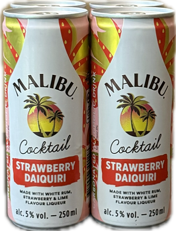 malibu strawberry daiquiri 4-pack