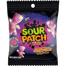 Sour patch glow ups strawberry watermeloen