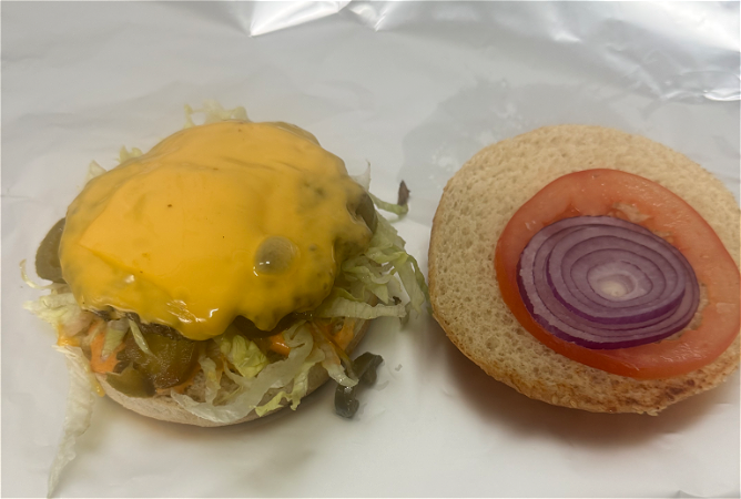 American burger menu