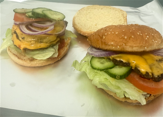 American burger double