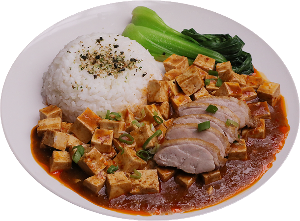 Tofu Rijst met Gebraden Eend
