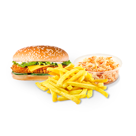 Crispy Chickenburger menu