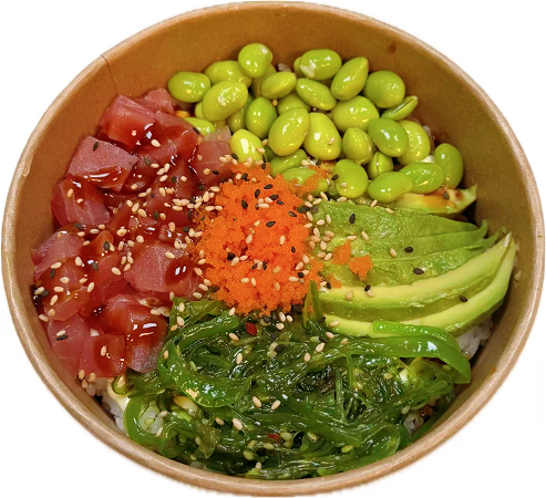 Maguro poké bowl