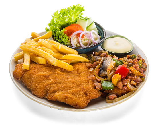 Boerenschnitzelmenu