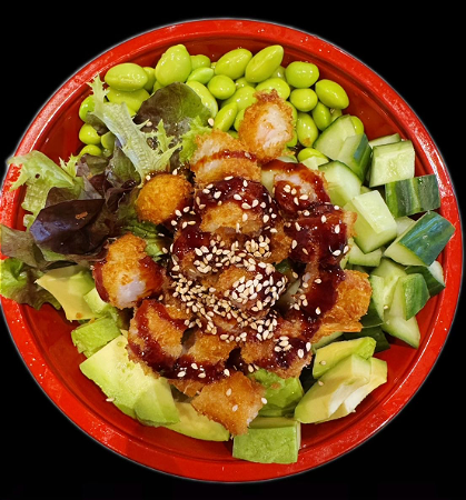 Pokebowl crispy ebi