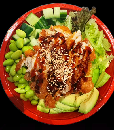 Pokebowl crispy tori