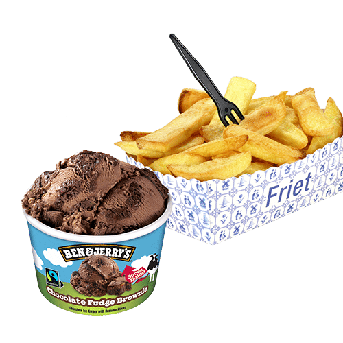 Patat speciaal met Ben & Jerry's 100ml