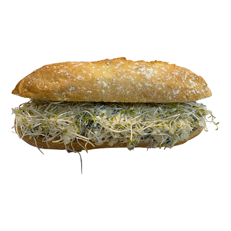 Broodje kip met feta en munt