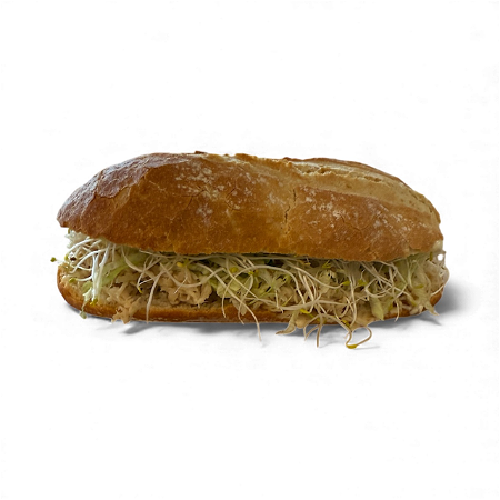 Broodje honingkip met mosterdmayonaise