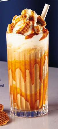 IJskoffie caramel stroopwafel