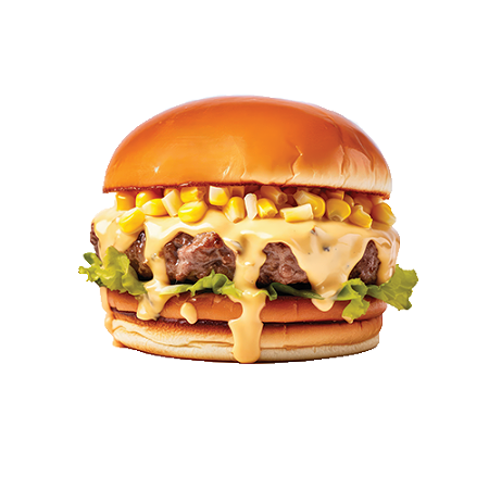 Cheesy veggie burger