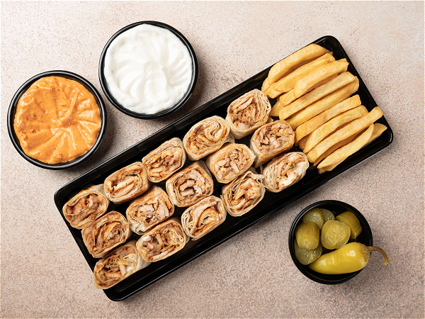 Original shawarma schotel Double