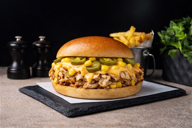 Shawarma cheesy burger