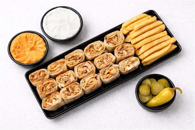 Original shawarma schotel Double