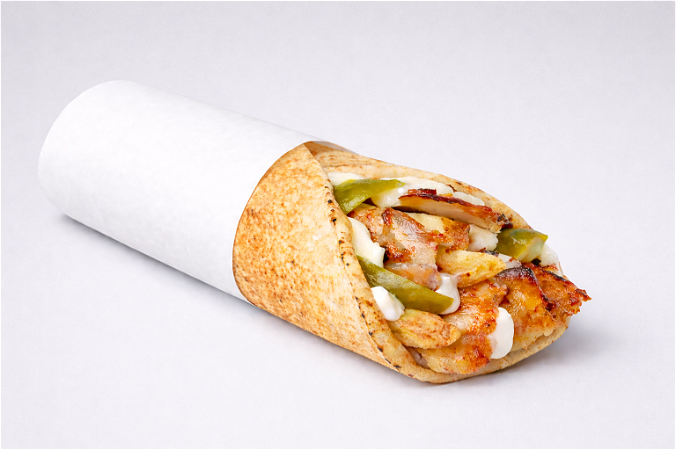 Originele shawarma wrap
