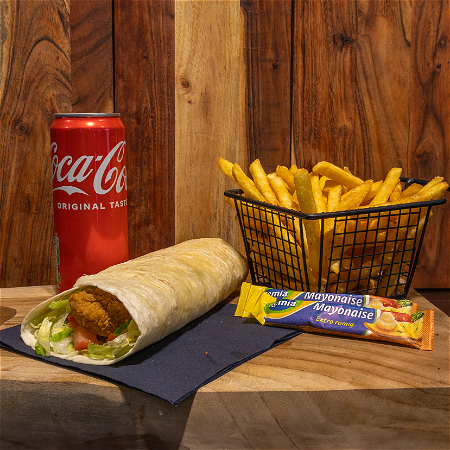 Krokante Kipwrap Menu