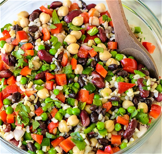 Vegan beans salade