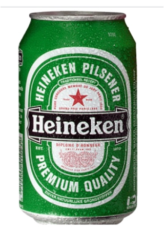 Heineken blikje 0.33cl  18+
