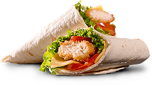 Spicy American Chicken Strips Wraps