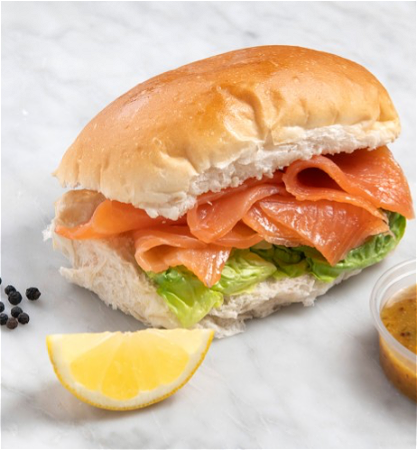 Broodje gerookte zalm