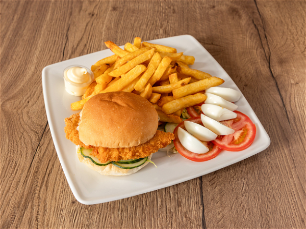 Broodje hete kip Menu