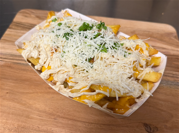 Loaded fries parmesan