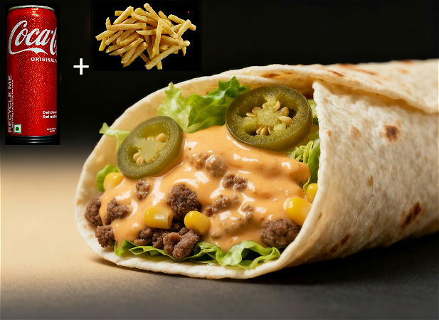 Creamy Beef Wrap Menu