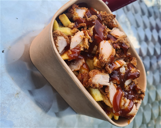 BBQ chicken cheese fries