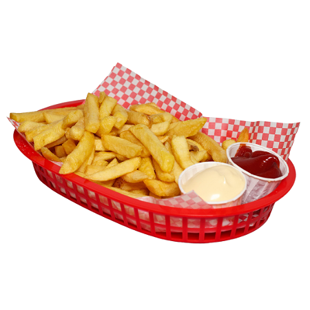 Large portion of regular fries