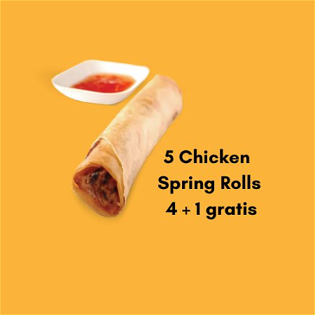 4 + 1 Gratis Chicken Spring Roll