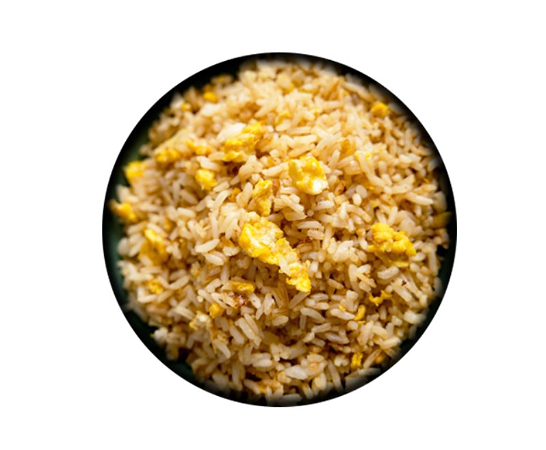 Small bakje gebakken rijst