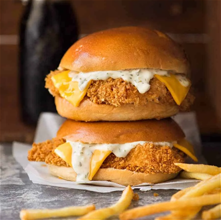Fish filet burger menu