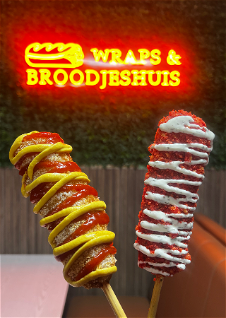 The original sausage & mozzarella corndog