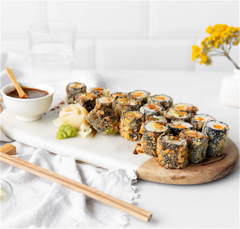 Fried Salmon Maki