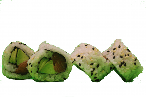 Uramaki sake avocado