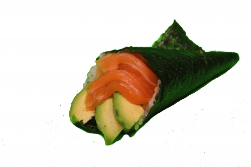 Temaki sake avocado