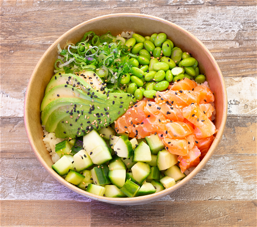 Poké salmon