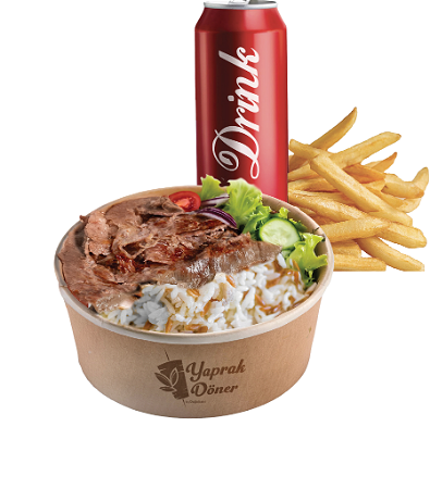 Yaprak Doner met rijst menu