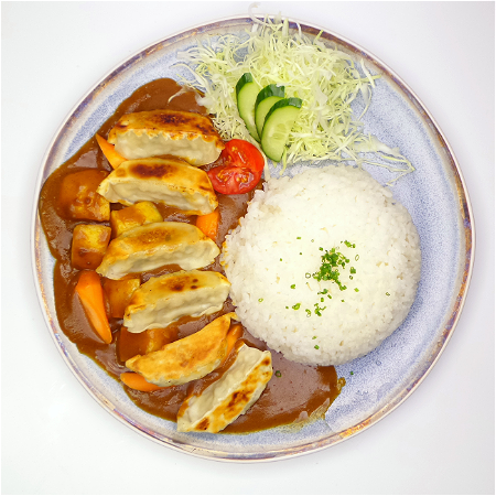 Gyoza Curry Rice