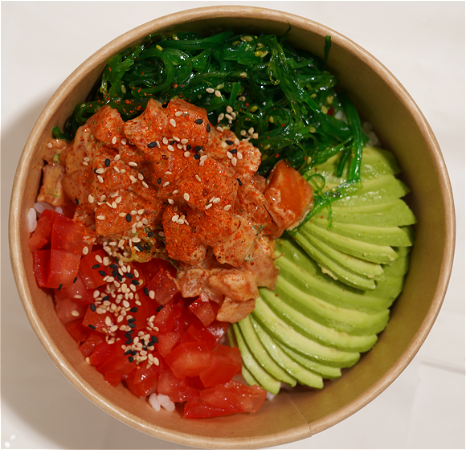 Spicy Salmon Poke Bowl