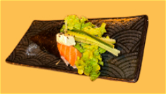 Zalm cheese handroll