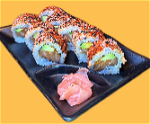 Spicy zalm roll 4st