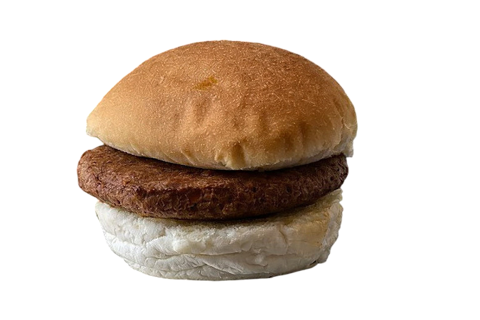 Broodje hamburger (geen groente en saus)