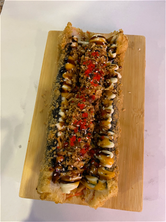 Hotdog ebi tempura 