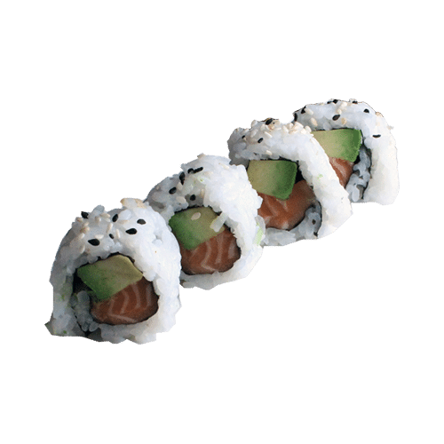 Avocado salmon maki