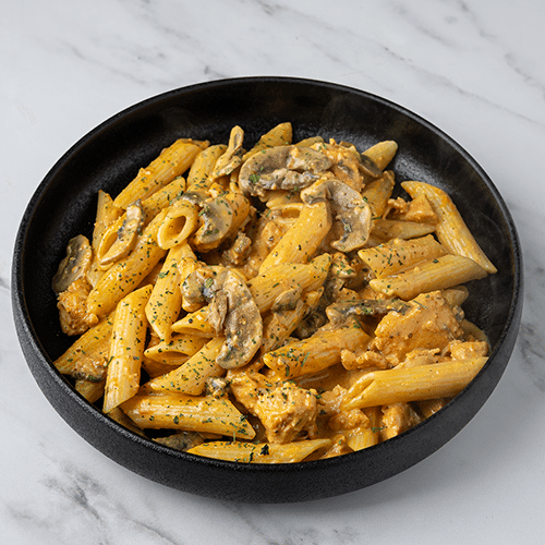 Pasta chicken funghi