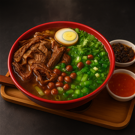 Pork Intestine Rice Noodle Soup/ 猪肠米粉汤