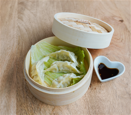 4x Gestoomde GYOZA Kip