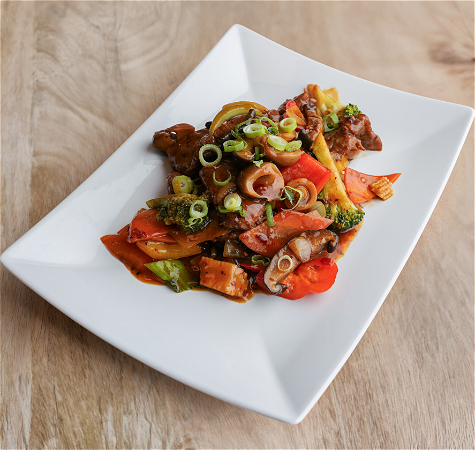 ossenhaas met pikante 